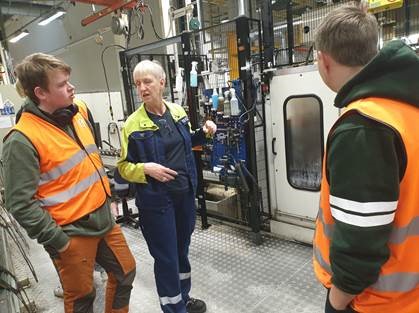 Fabrik Volvo Penta med Alfred
